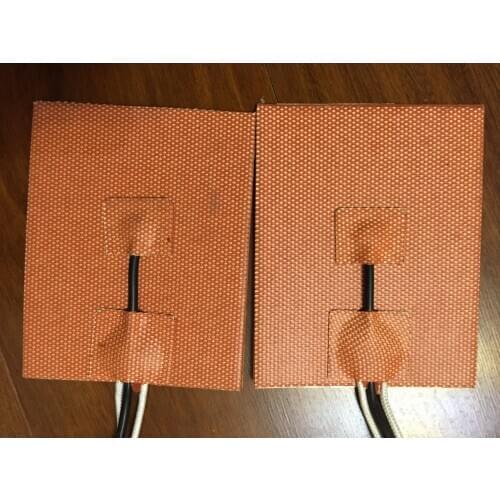 400W 24V, 200X200mm, w/ NTC 100K Thermistor, Silicone Heater Cube Prusa i3 RepRap 3D Printer Heater,Heatbed,3M adhesive backing