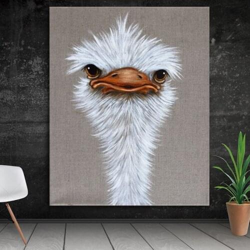5D Diy Diamond Painting Kit Christmas Bird Cross Stitch Ostrich Diamond Embroidery DIY 5D Diamond Mosaic Decoration Gift