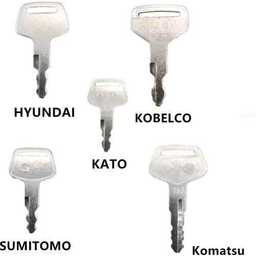 For HYUNDAI KOBELCO SK SUMITOMO KOMATSU PC KATO HD Excavator key excavator accessories