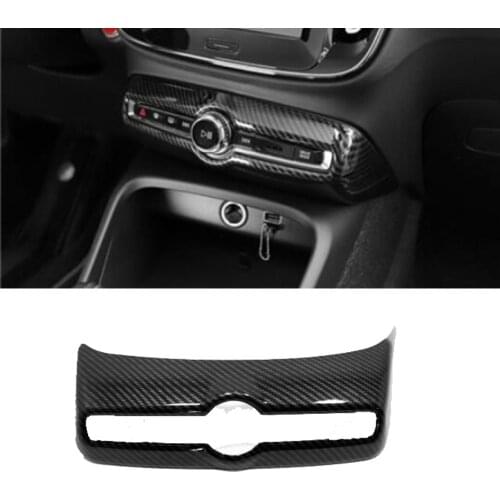 Car Styling Middle Console Temperature Air-Condition Volume Switch Button Trim Stick Frame 1pcs For VOLVO XC40 2018 2019 2020