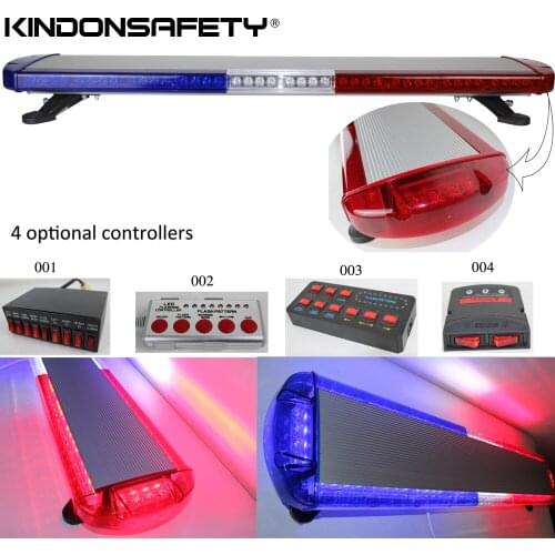 Free shipping! High quality 3W LED Warning Lightbar strobe truck light bar 12V or 24V, 140cm 55inch, 104pcs LEDs 312W in total