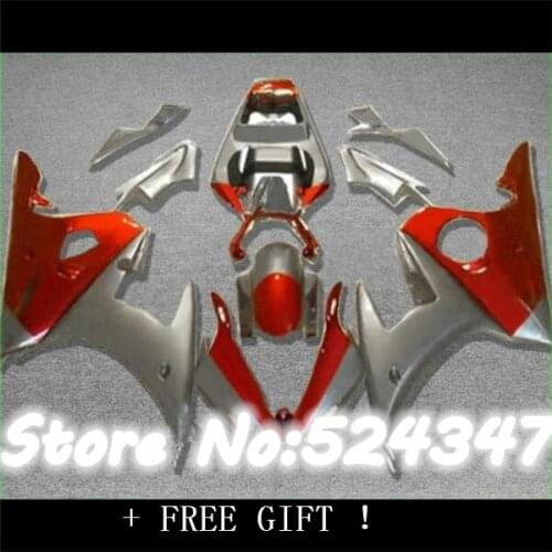 Injection motorcycle fairings set for R6 2003 2004 2005 red silver fairing kit YZF R6 03 04 05 Motorcycle Accessories & Parts