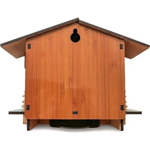 Creative Wooden House Barometer Thermometer Wall Mounted Weather Hygrometer Home Decor