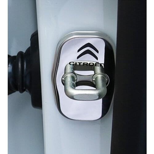 Car Door Lock Covers Emblems Car Styling Case For Citroen C1 C2 C3 C4 C5 C6 C8 C4L DS3 DS4 DS5 DS5LS DS6 Accessories