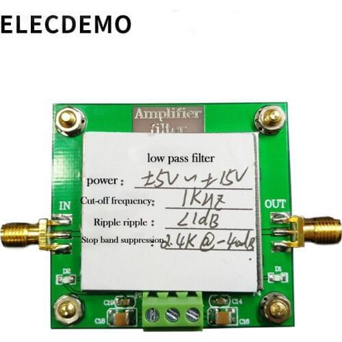 Low-pass filter module 8th-order filtering Cut-off frequency 1KHz In-band ripple less than 1dB Stopband rejection