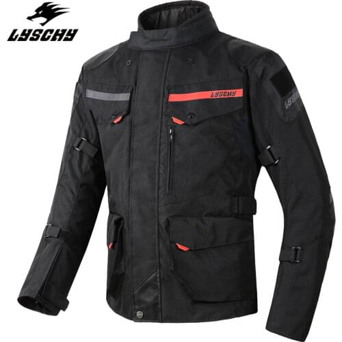 LYSCHY Men Wearable Jacket Motorcycle Body Armor Womens Jacket Winter Motocross Jacket keep Warm Street Moto Cycling Clothing