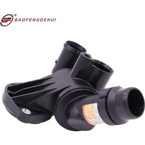 Auto Thermostats Engine Cooling Housing Kit For Audi C6 2.0T A4 A4Q A6 A6Q AA4C For Seat Exeo 06D121111G