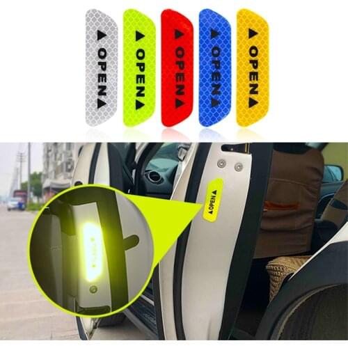 Car Door Sticker Decal Warning Tape Warning Mark Reflective Tape For Ford Focus 1 2 3 Fiesta Mondeo Ecosport Kuga F-150