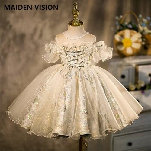 Girl Dress Spanish vintage court dress for infant elegant Wedding Dresses fluffy tutu princess birthday party Baby Girl Dress
