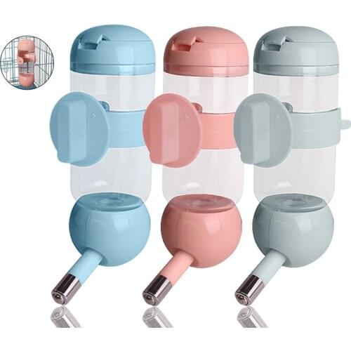 Pet Dog Drinking 350/500ml Pet Hanging Waterer Hanging Fountain Bottle Drinking Feeder For Dog Cat Household