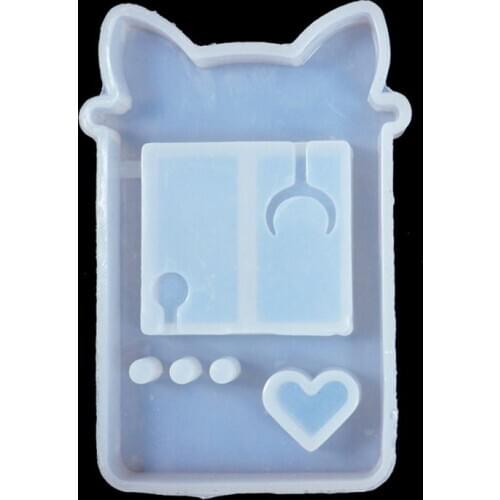 Quicksand Cat Paw Game Console Epoxy Resin Silicone Mold Jewelry Pendant Tools