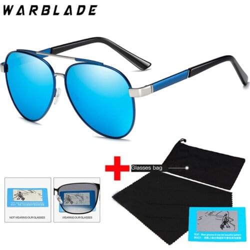 WarBLade Men Sports Polarized Sunglasses Brand Design Male Metal Coating Driving Sun Glasses UV400 Shades Eyewear Gafas De Sol