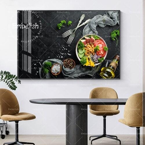 Embelish Vegetables Chickpeas Tomatoes Food Wall Art Pictures For Living Room Home Kitchen Decor HD Canvas Resturant Posters