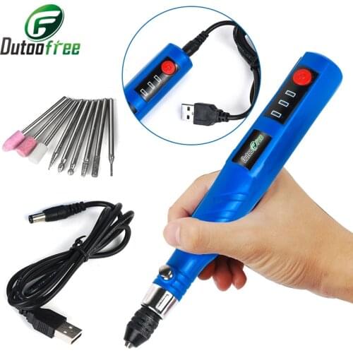 Dutoofree Mini Electric Engraving Machine With Cutting Power Tool Hand Drill Cordless Drill Wood Machine Lithium Carving Pen
