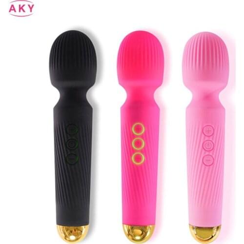 Magic Wand G Spot Dildos Vibrator Clitoris Sex Toys for Women Pussy Vagina Stimulator Adult Sex Toys USB Rechargeable Waterproof