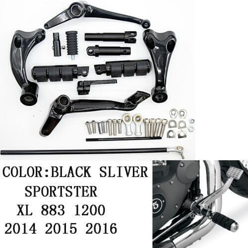 XL 883 Motorcycle Forward Controls Foot Pegs Levers and Linkages For Harley Sportster XL883 XL1200 XL883N Iron 883 2014 - 2018