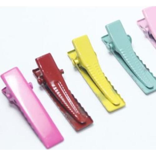 Pet dog DIY hairpin DIY Hair Clip Accessories 2.8CM Children Hair Clips Color Paint Duckbill Clips Pet Hair Clips