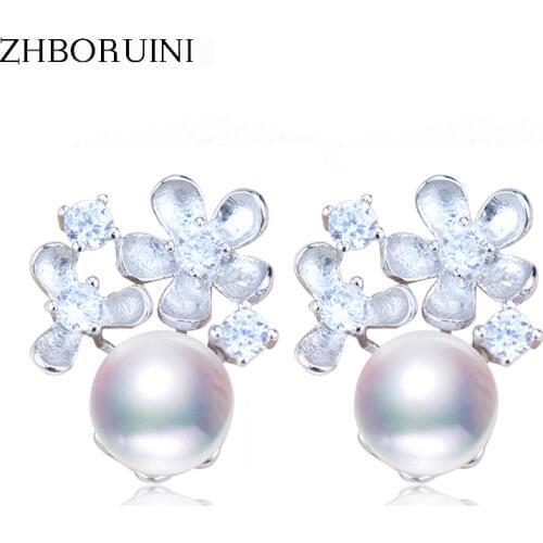 ZHBORUINI Pearl Earrings