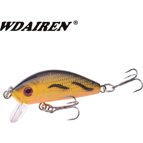 1Pcs Minnow Fishing Lure 5cm 3.8g Top Water Wobbler SwimBait Hard Baits for Carp Bass Pesca Fishing Tackle Striped Crankbait