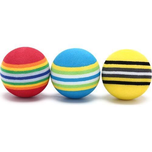 10Pcs Golf Sponge Soft Rainbow Balls Golf Swing Training Balls Sponge Foam Golfer/ Tennis Sponge golf ball