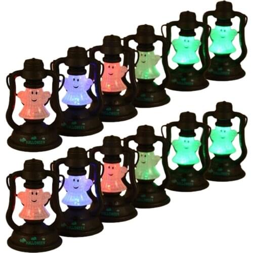 12 Pcs Pumpkin Elf Halloween Hanging Light Outdoor Halloween Decoration Prop Creative Holiday Bar Party Landscape DIY