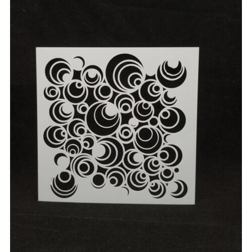 13*13 Circle Layering Stencils for Diy scrapbook/photo album Decorative Embossing coloring,painting stencil,home decor