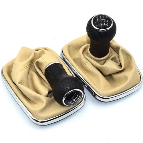 23mm 5 / 6 Speed Car Gear Shift Knob Lever Shifter Gaitor Boot For Volkswagen VW 1999-2004 Golf 4 IV MK4 GTI R32 Bora Jetta MT