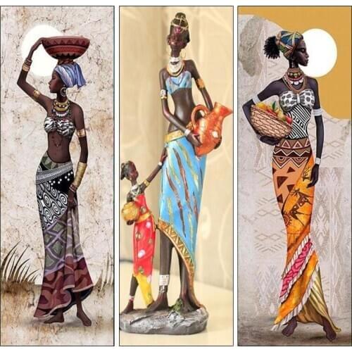 Big Size Diamond Painting Cross Stitch "African woman" Full Square Round Diy 5d Diamond Embroidery Picture Rhinestone Art
