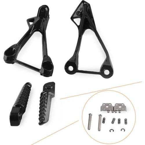 Aluminum Alloy Rear Passenger Foot Pegs Footrest Brackets for Kawasaki 05-08 ZX6R ZX636Motorcycle Spare Parts Accessory