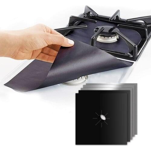 Nonstick Stove Burner Covers Reusable Gas Range Protectors Kitchen Guardian Gas Stove Top Protector Cookware Accessories