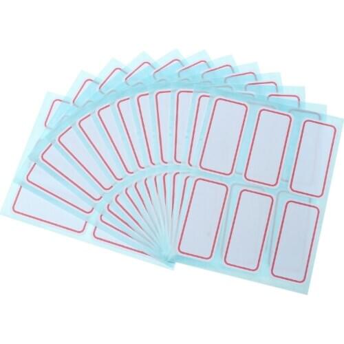 72pcs /pack White Self Adhesive Stickers Labels Name Sticker Household Classification Mark Sticker Seasoning Bottle Sticker