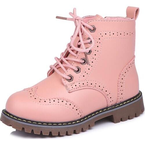 2020 Girls Martin Boots Shoes For Girls Children Warm Boots Fashion Soft Bottom Boys Girls Boots Non-slip Kids Sneakers