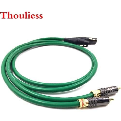 Thouliess Pair Type-WBT-0144 RCA to XLR Balacned Audio Cable RCA Male to XLR Female Interconnect Cable with MCINTOSH USA-Cable
