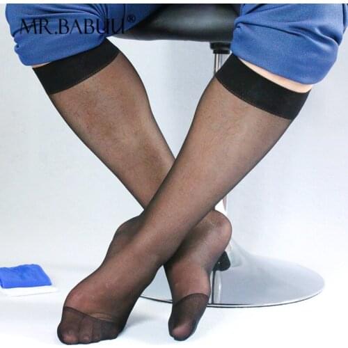 Toe reinforcement double-layer screw mouth ultra-thin transparent unisex casual business formal wear medium-high stockings