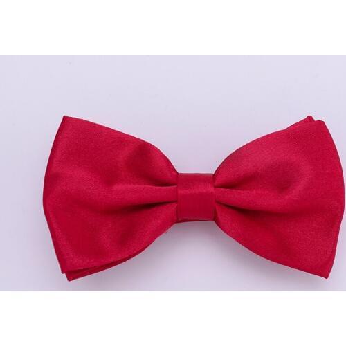 HUISHI Solid Mens Bow tie 50pcs Per Lot One bag Solid Fashion Bowties Black Gold White Bow Tie Red Pink Blue White Classic Style