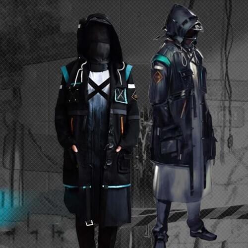Game Arknights Doctor Cosplay Costume Adult Unisex Fancy Suits Punk Outfits Halloween Carnival Uniform Coatt+Trench+Shirt+Pants