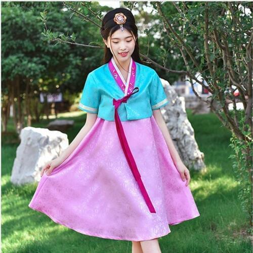 Korean hanbok wedding dress cosplay performance korean traditional dress style clothing gown costume national hanbok AA4000