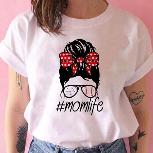 Red spotted Bandana Lady Printed Women T Shirts Cartoon Selling ​Wholesale T Shirts Kawaii Family Look T Shirt Autumn Clothes