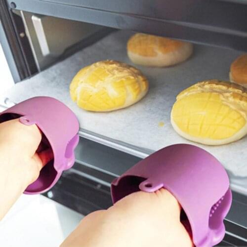 Kitchen Heat Insulation Glove Practical Convenient Silicone Multifunction Cooking Finger Protector Home Slip Mitts Accessories