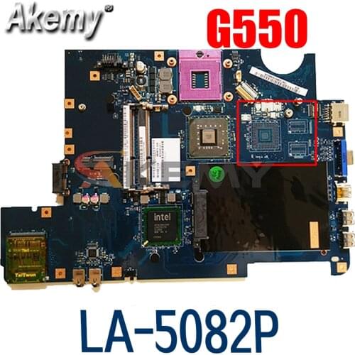 Laptop Motherboard For LENOVO Ideapad G550 Mainboard KIWA7 LA-5082P 168002997 GL40