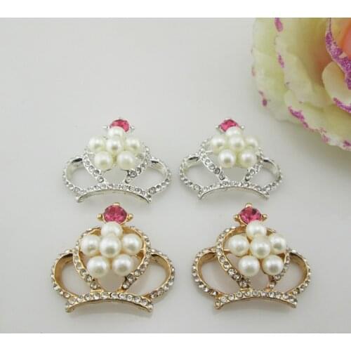 Fashion Pearl Rhinestone Buttons, Handmade, DIY Decoration For Crafts, Used For Wedding Embellishment