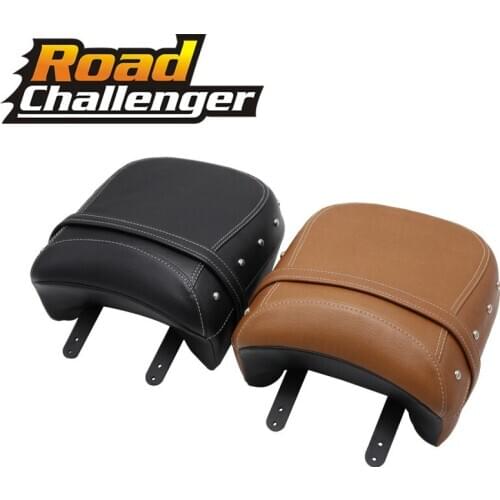 Motorcycle Rear Passenger Seat Leather Pad Black Brown For Indian Chief Classic Vintage Chieftain 14-19 Chieftain Dark Horse