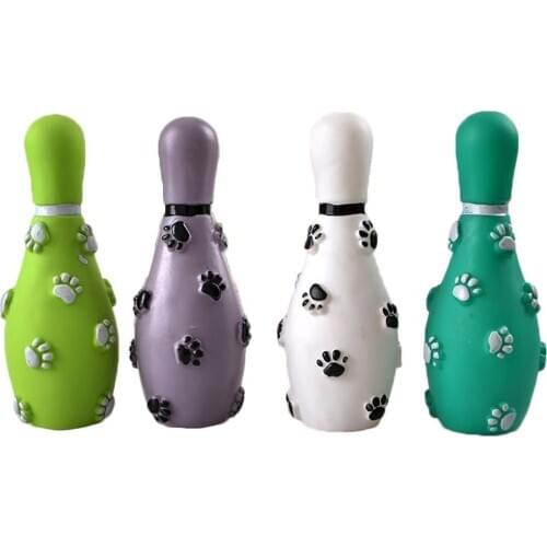 Pet Cat Dog Footprint Bowling Ball Pet Toy Training Called Dinner Small Bell Footprint Puppy Pet For Dog Cat playing train Tool