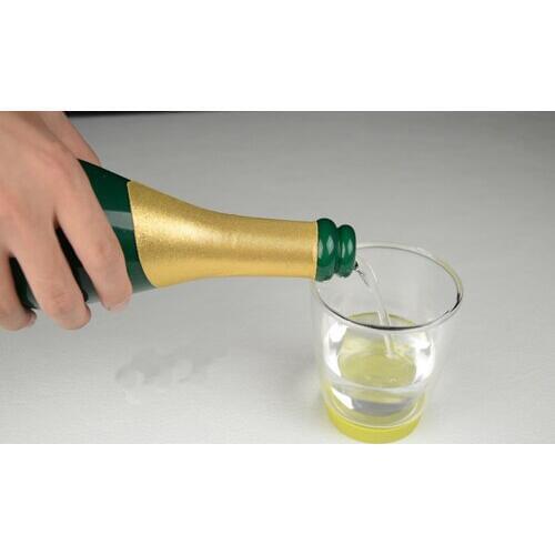 New Vanishing Champagne Bottle (Black or Green) Can Pour Liquid Magic Tricks Magician Stage Illusion Gimmick Props Fun Mentalism