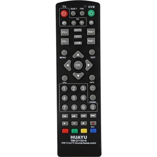 HUAYU Universal Tv Remote Control Controller Dvb-T2 Remote Rm-D1155 Sat Satellite Television Receiver