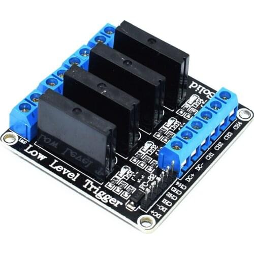 1 piece 5V 4 Channel 5V DC Relay Module Solid State Low Level SSR AVR DSP 2A 240V H52