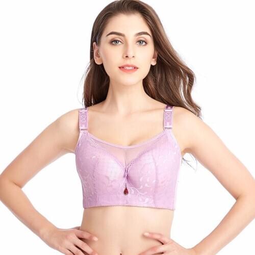 Sexy Underwire Women Bra Plus Size New Comfortable Bralette Female Thin Full Cup Detachable Shoulder Strap Bra Women Plus Size