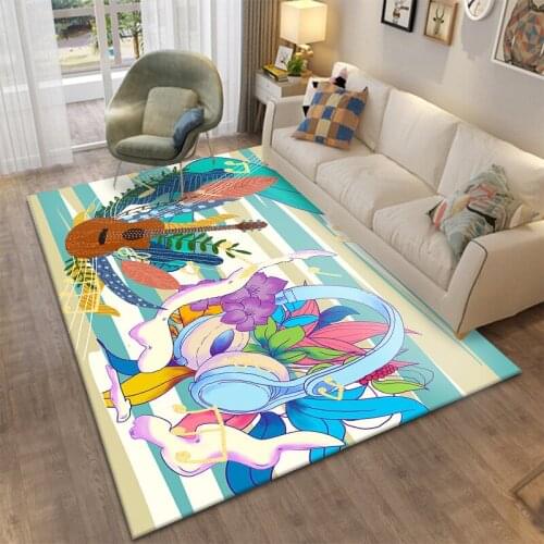 Nordic Cartoon 3D Printing Carpets For Living Room Bedroom Rugs Home Decor Carpet Kids Mat Play Area Room Rug Table Floor Coffee