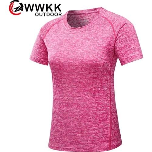 Couple Models Sports Quick-drying T-shirt Breathable Stretch Short Sleeve Frosted Color Light Comfortable Beach Outdoor Training