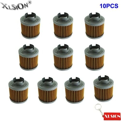 XLSION 10Pcs Oil Filters For 1986-1987 ATC125M TRX125 FOURTRAX MiniGP Kitaco Daytona Replace Honda # 15412-HB6-003